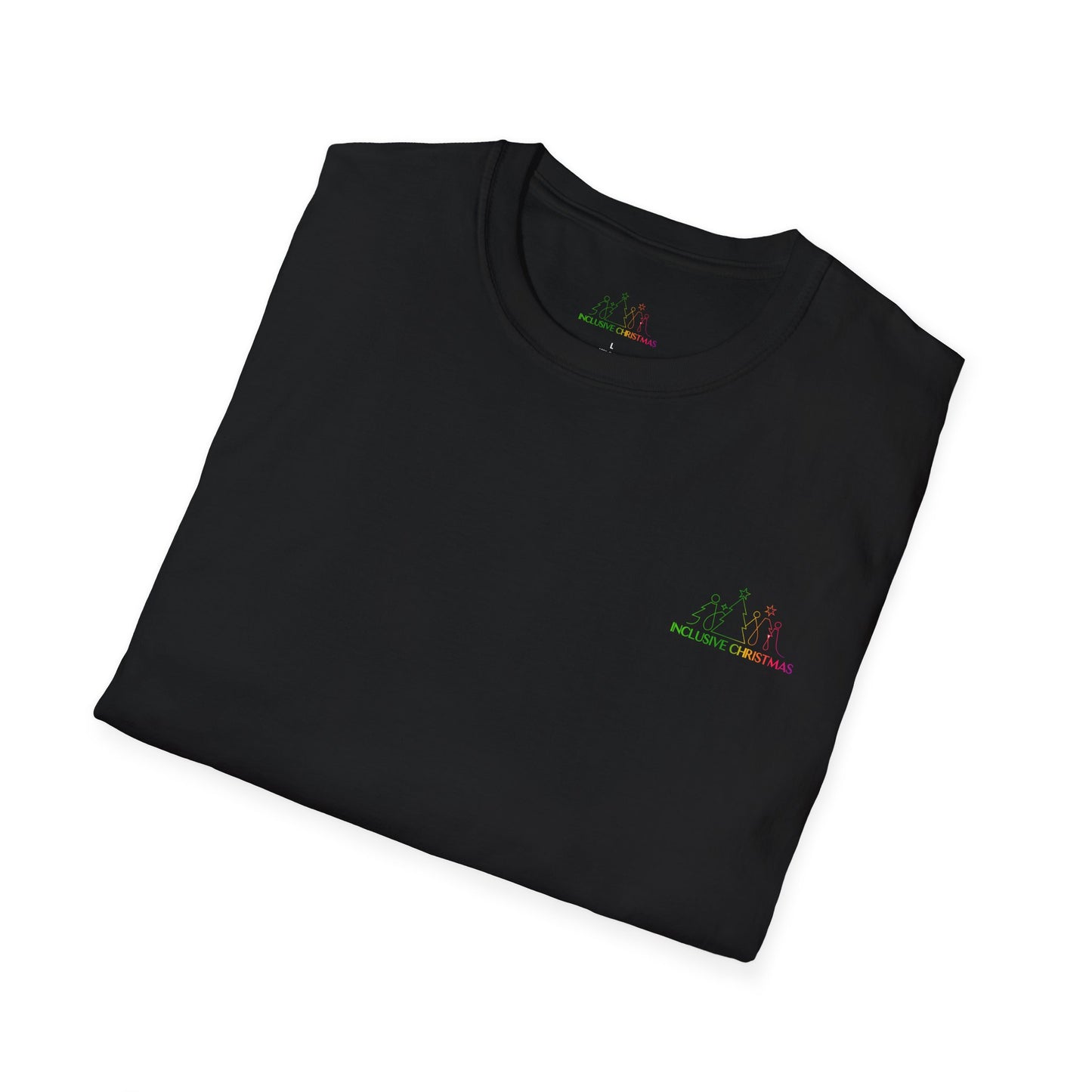 Female Santa ("Sandra Claus") Unisex Softstyle T-Shirt