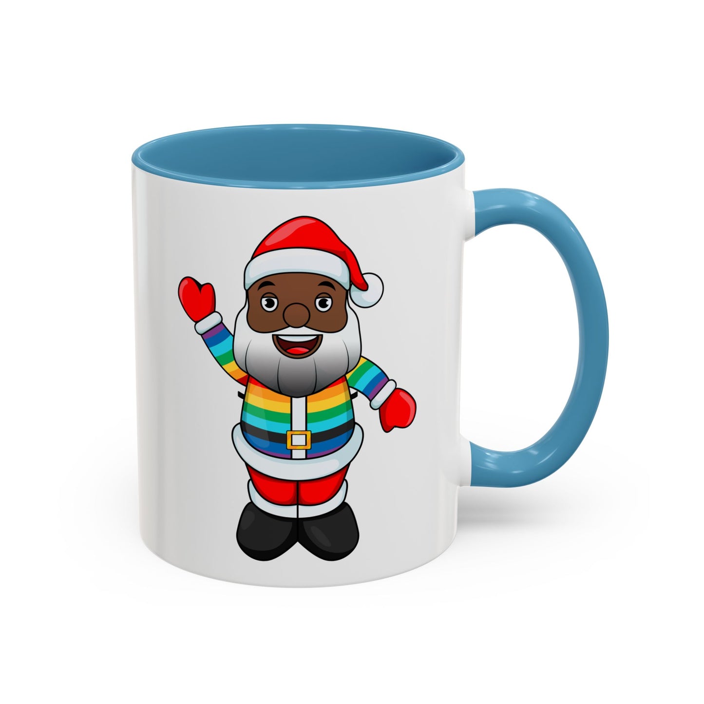 Black Pride Santa Accent Mug