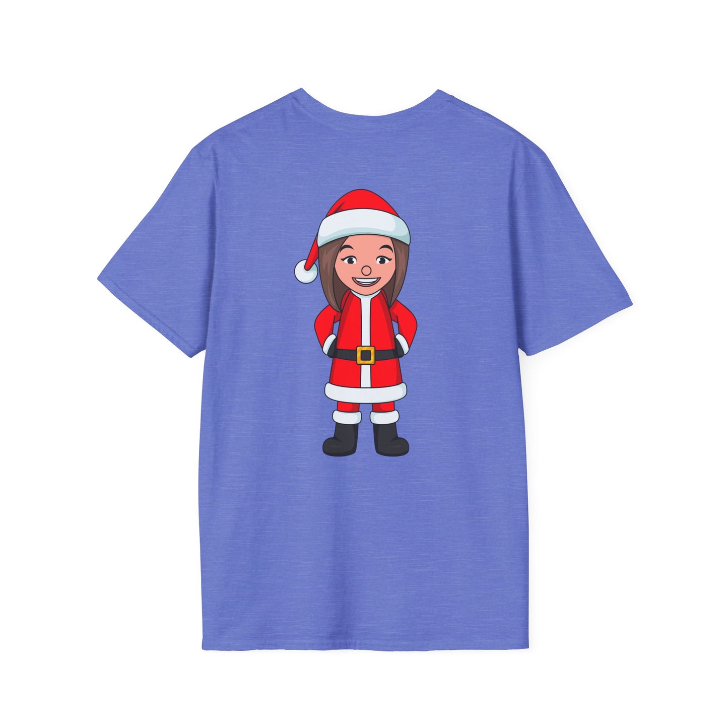 Female Santa ("Sandra Claus") Unisex Softstyle T-Shirt