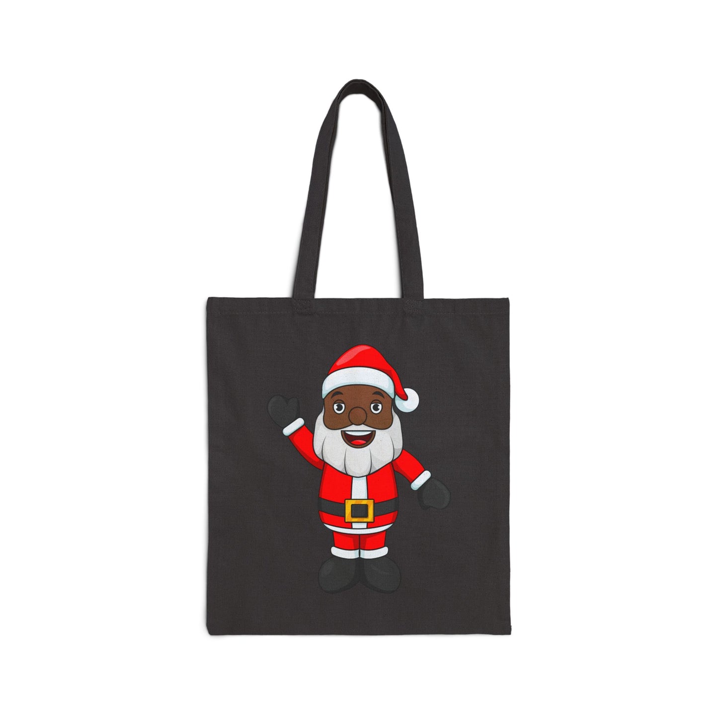 Black Santa Natural Tote Bag