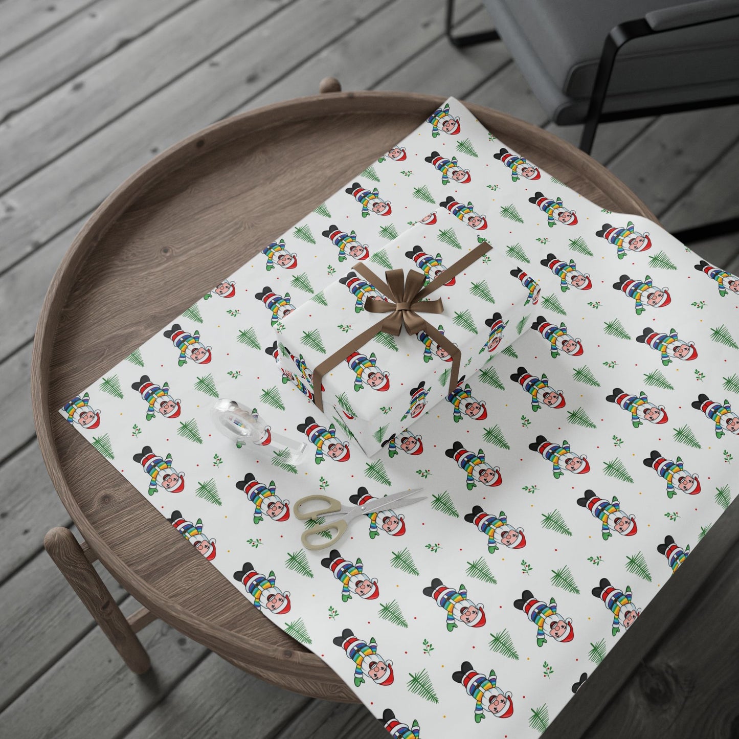 Pride Santa Holiday Gift Wrap
