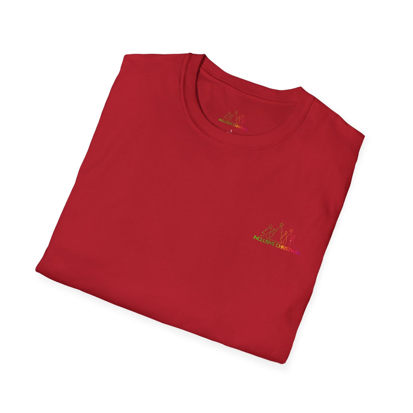 Female Santa ("Sandra Claus") Unisex Softstyle T-Shirt
