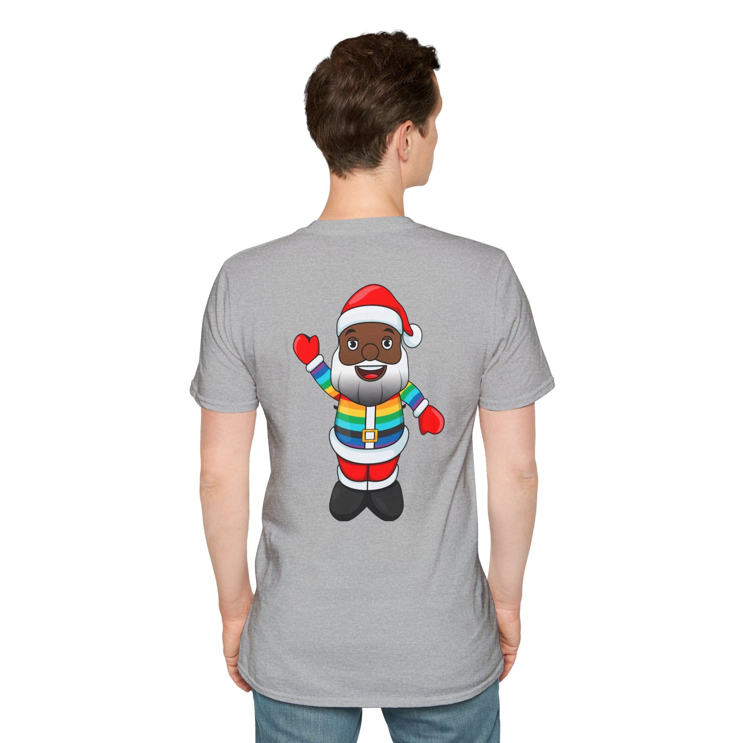 Black Pride Santa Unisex Softstyle T-Shirt