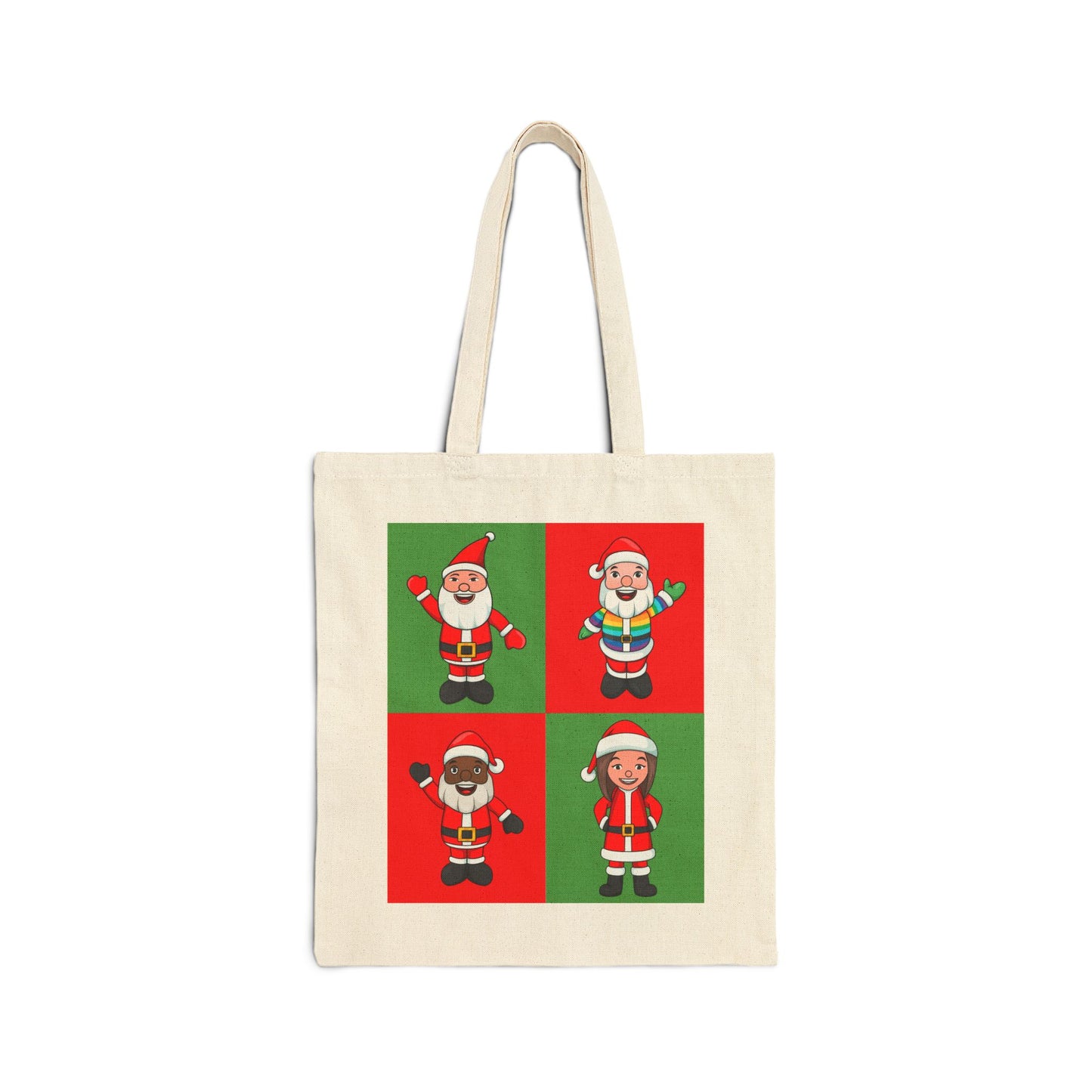 Grid OG Santa Natural Tote Bag