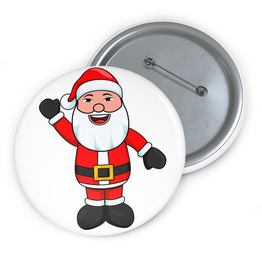 Asian Santa Pin Button
