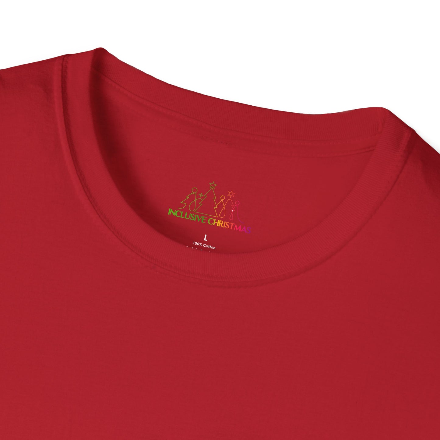 Female Santa ("Sandra Claus") Unisex Softstyle T-Shirt