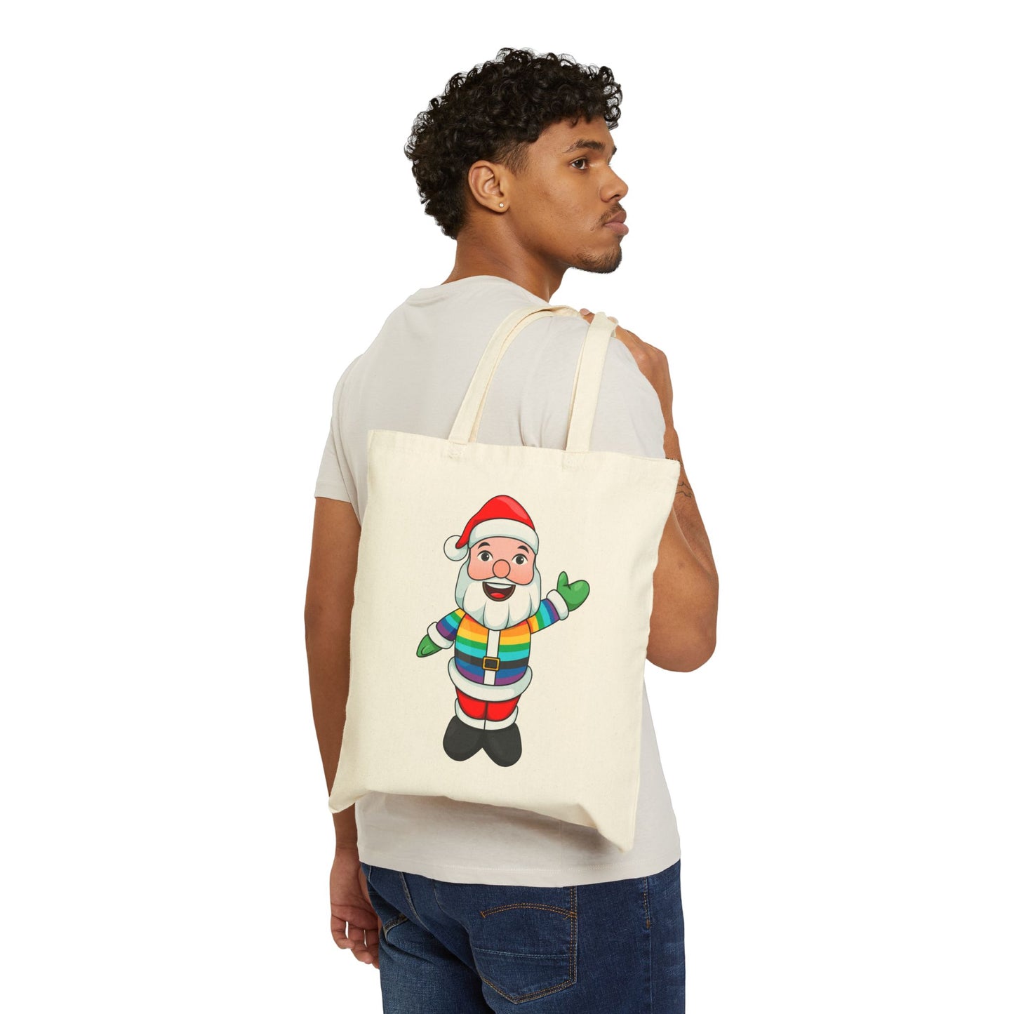 Pride Santa Natural Tote Bag