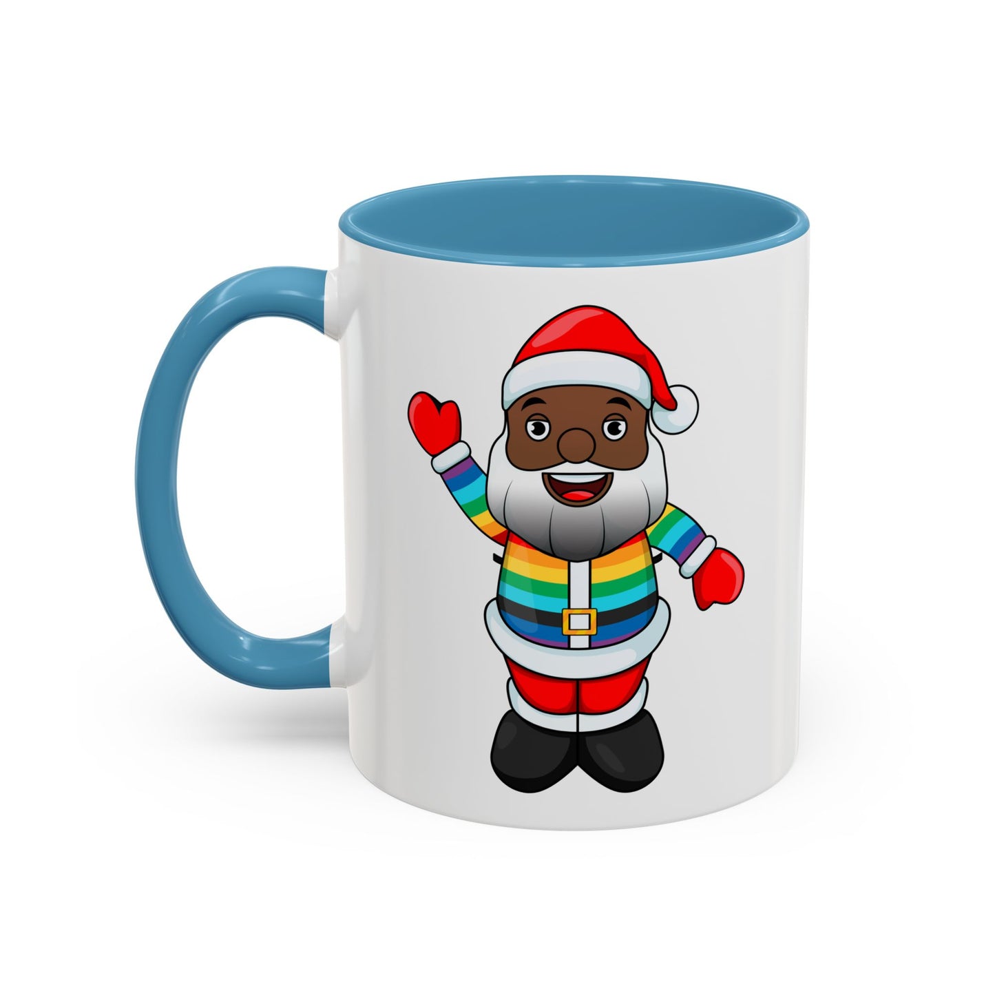 Black Pride Santa Accent Mug