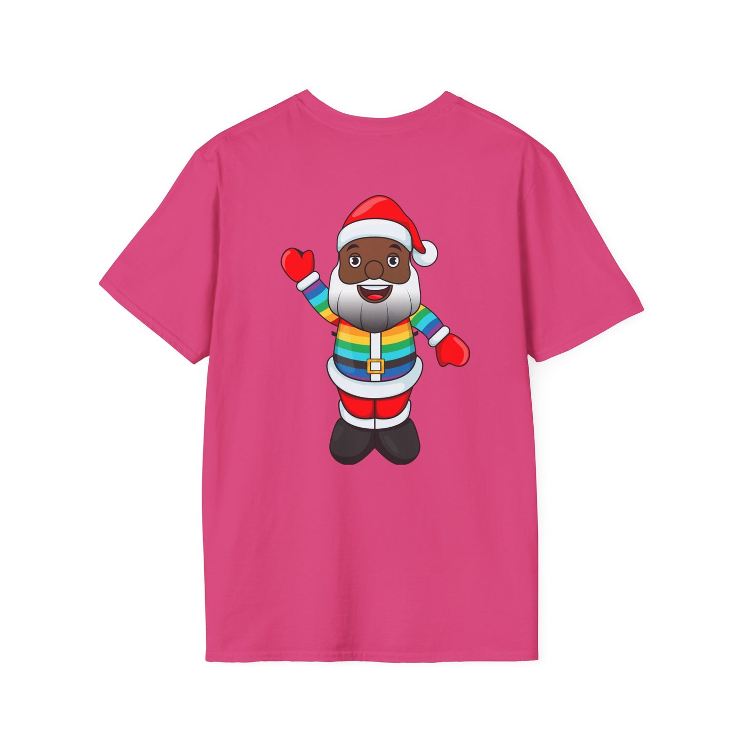 Black Pride Santa Unisex Softstyle T-Shirt