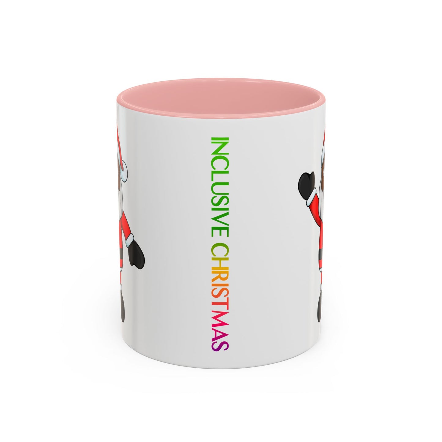 Black Santa Accent Mug with Logo