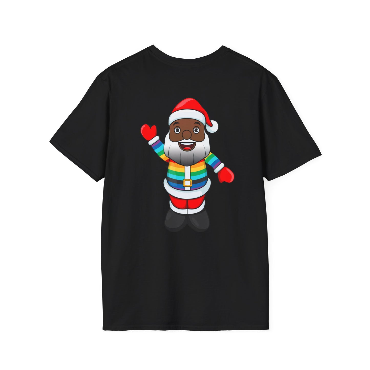 Black Pride Santa Unisex Softstyle T-Shirt