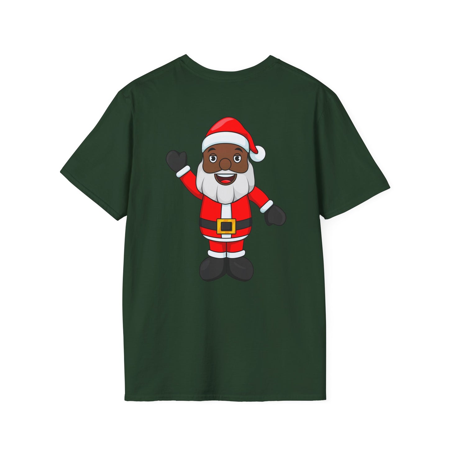 Black Santa Unisex Softstyle T-Shirt