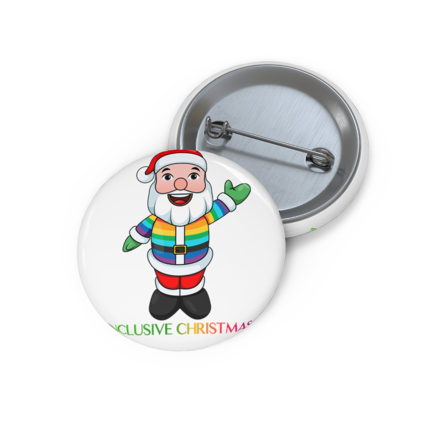 Pride Santa Pin Button