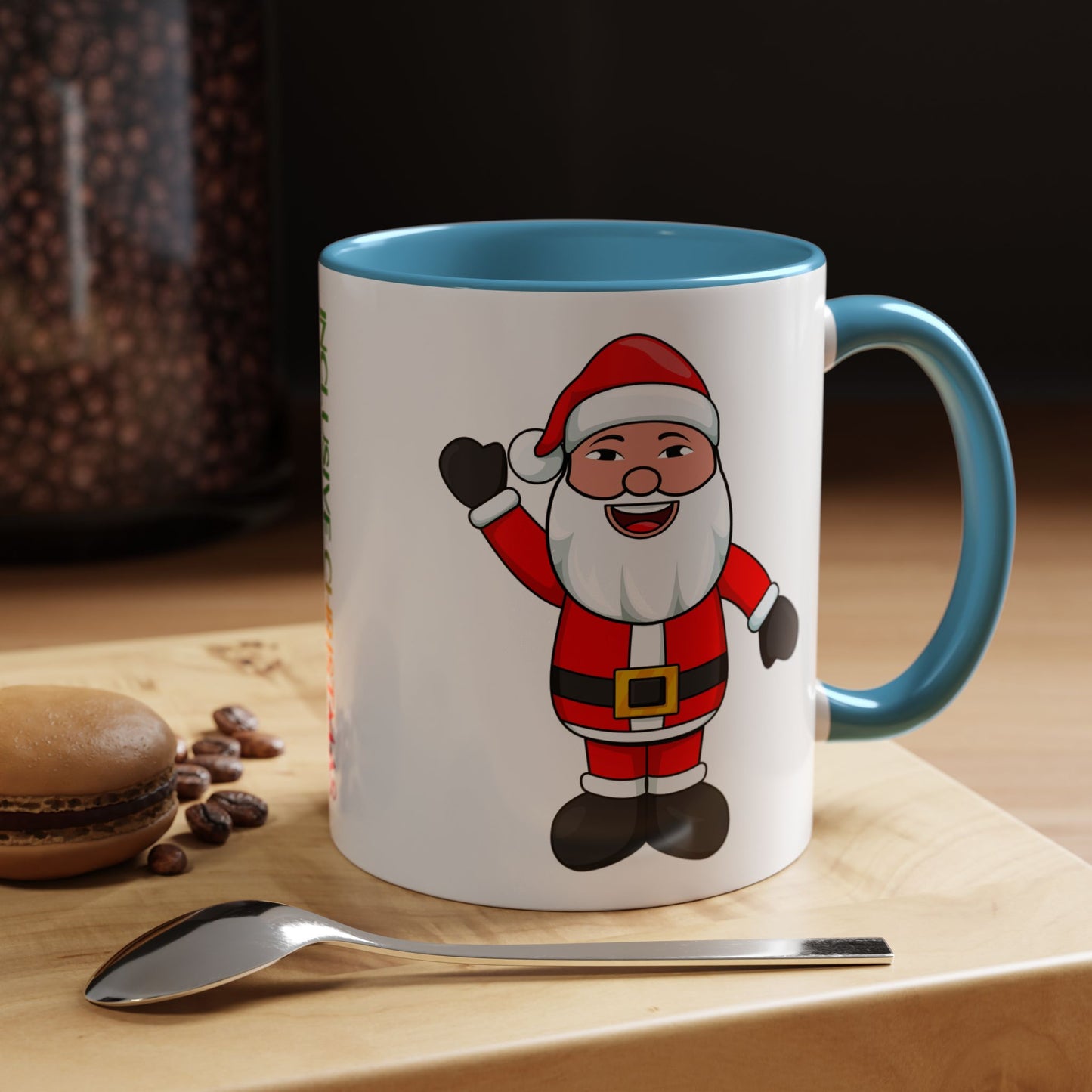 Asian Santa Accent Mug with Logo