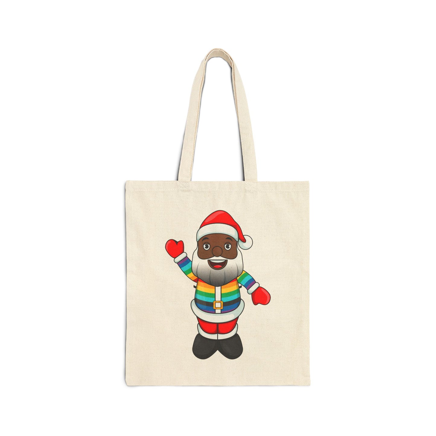 Black Pride Santa Natural Tote Bag