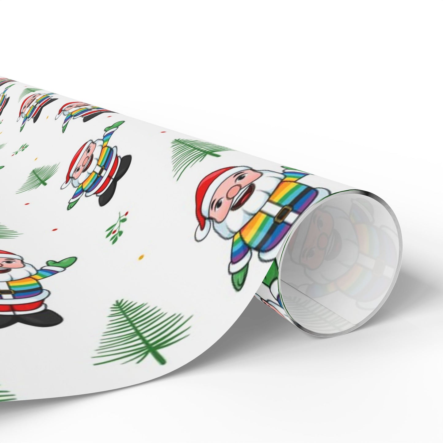 Pride Santa Holiday Gift Wrap