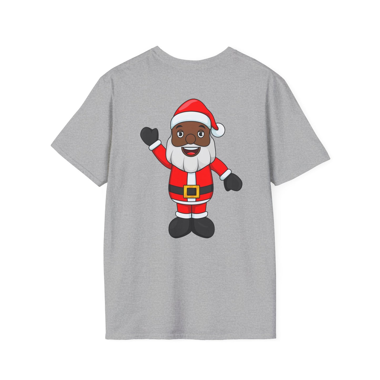 Black Santa Unisex Softstyle T-Shirt