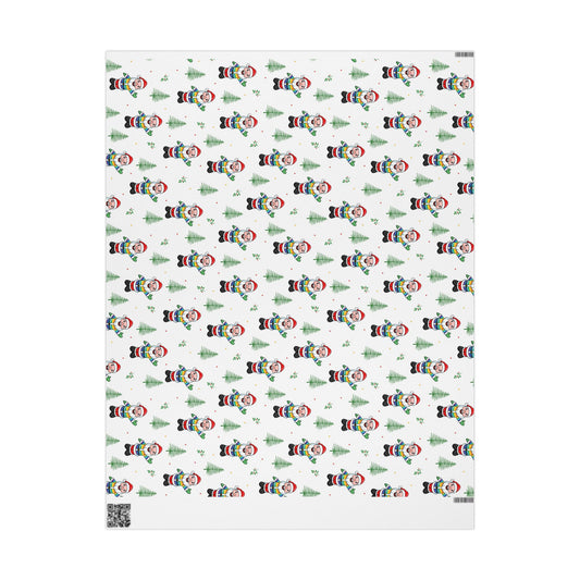 Pride Santa Holiday Gift Wrap