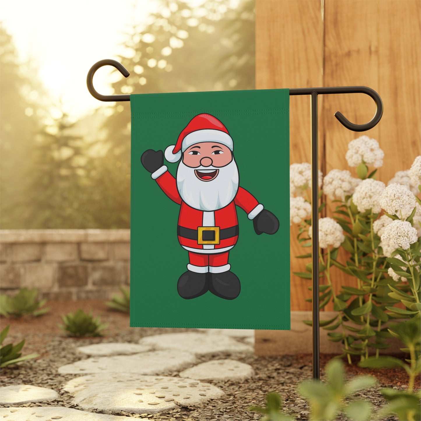 Asian Santa Garden Banner