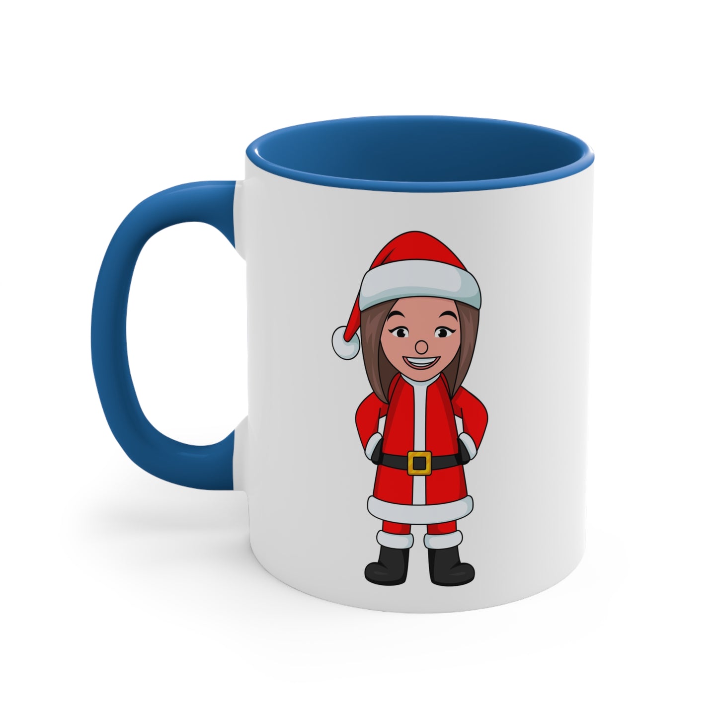 Female Santa Accent Coffee Mug, 11oz