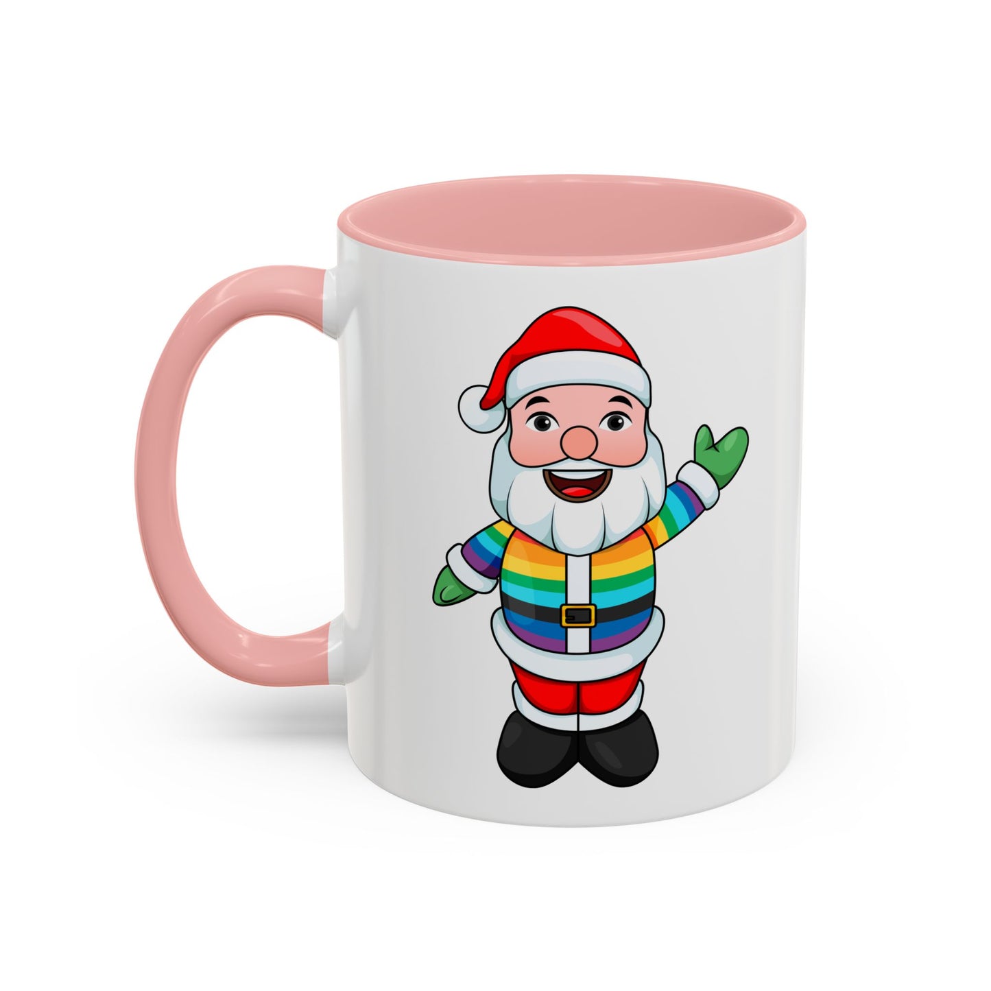 Pride Santa Accent Mug with Logo