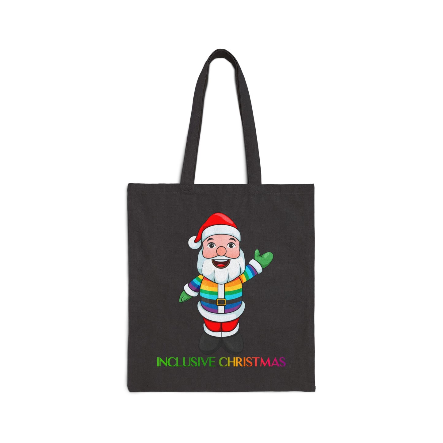 Pride Santa Natural Tote Bag with Logo