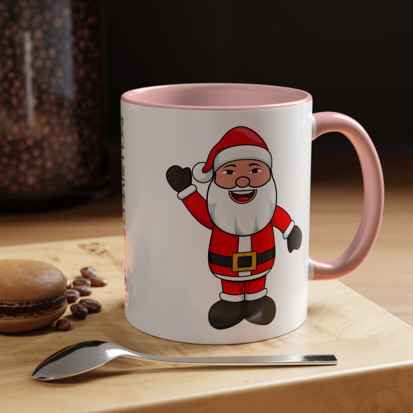 Asian Santa Accent Mug with Logo