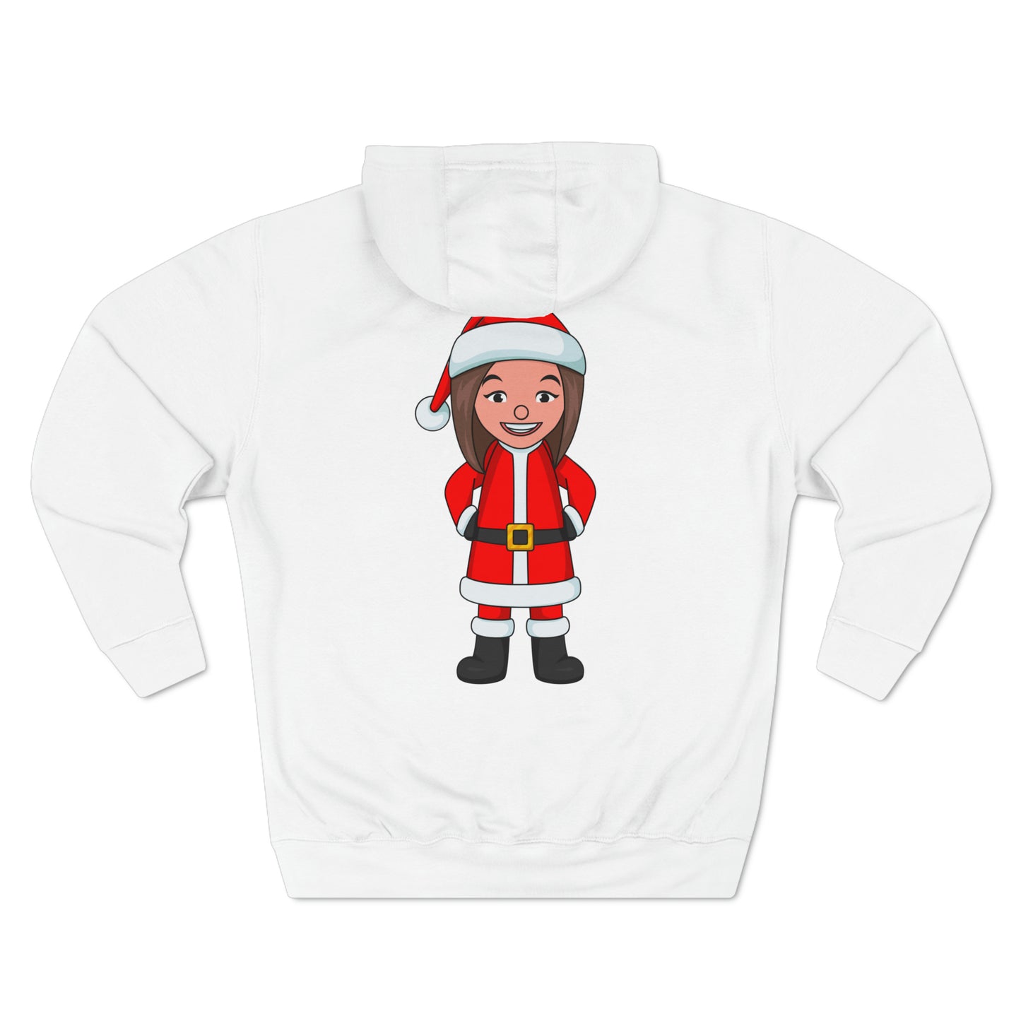 Female Santa ("Sandra Claus") Unisex Premium Pullover Hoodie