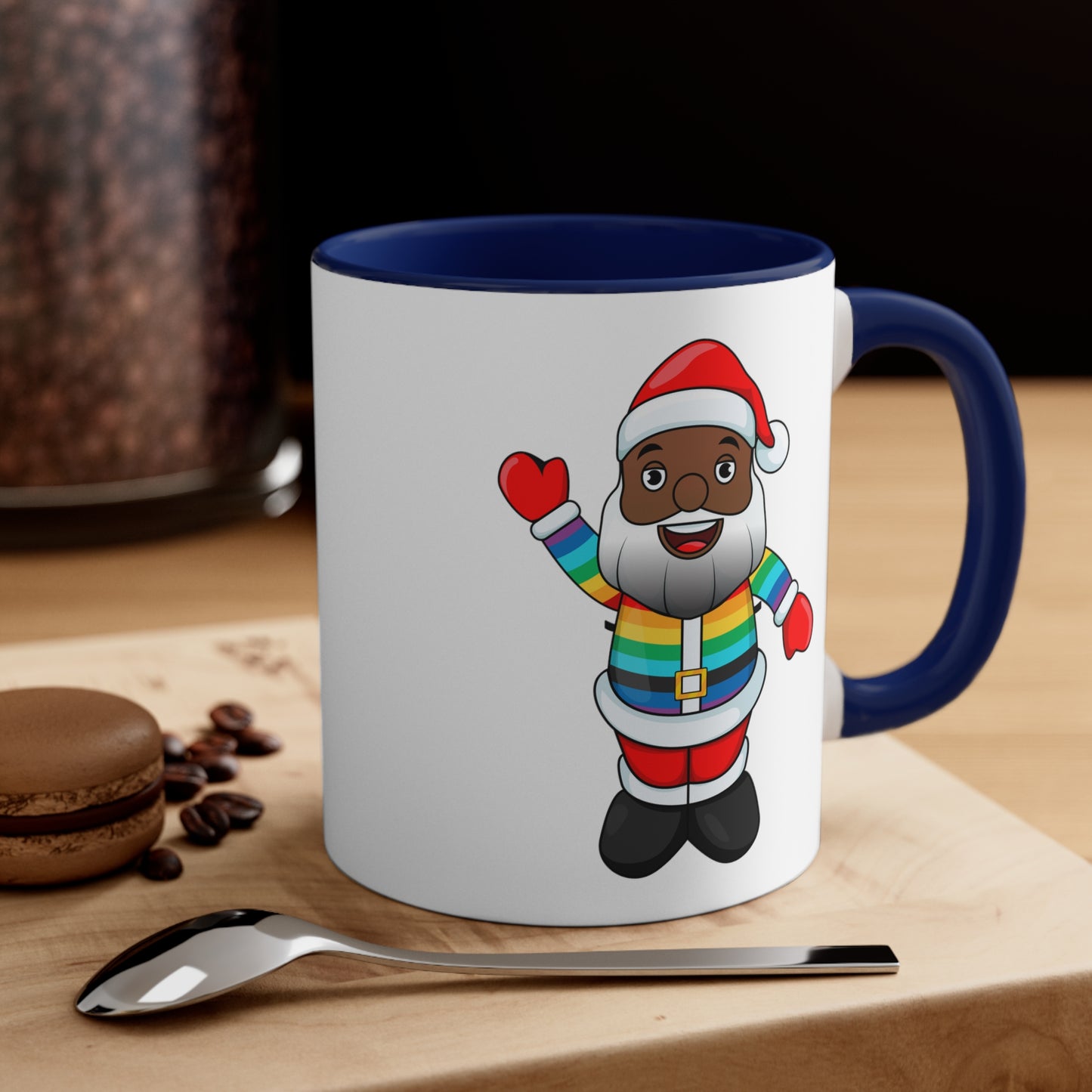 Black Pride Santa Coffee Mug, 11oz