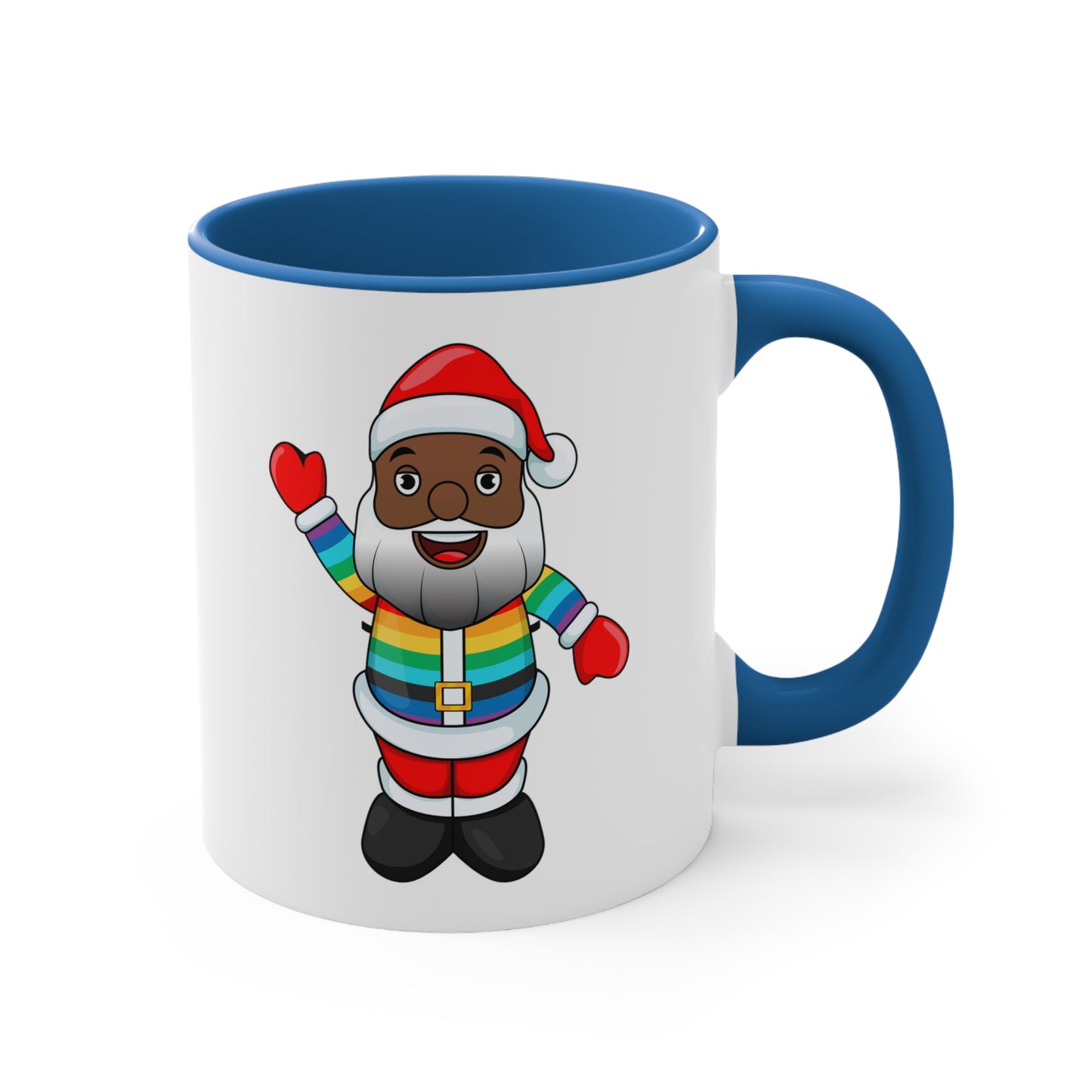 Black Pride Santa Coffee Mug, 11oz