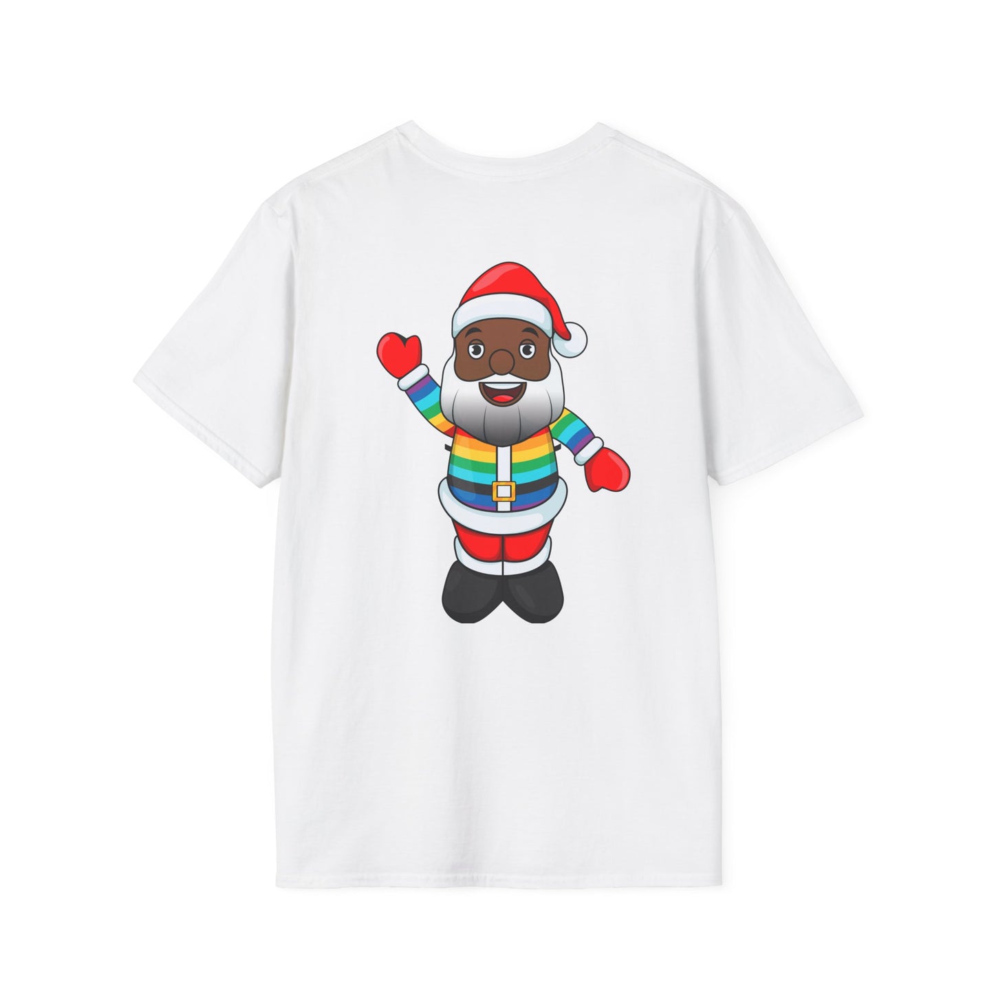 Black Pride Santa Unisex Softstyle T-Shirt