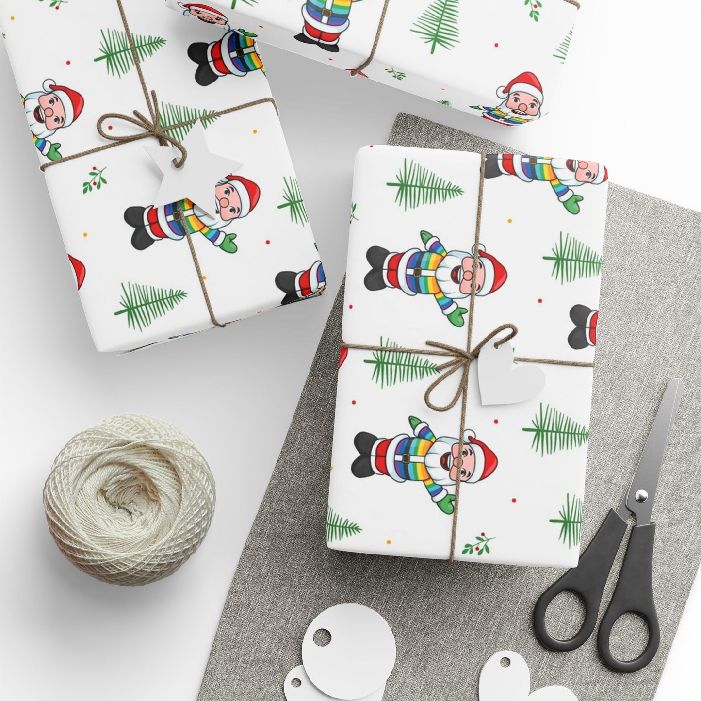 Pride Santa Holiday Gift Wrap