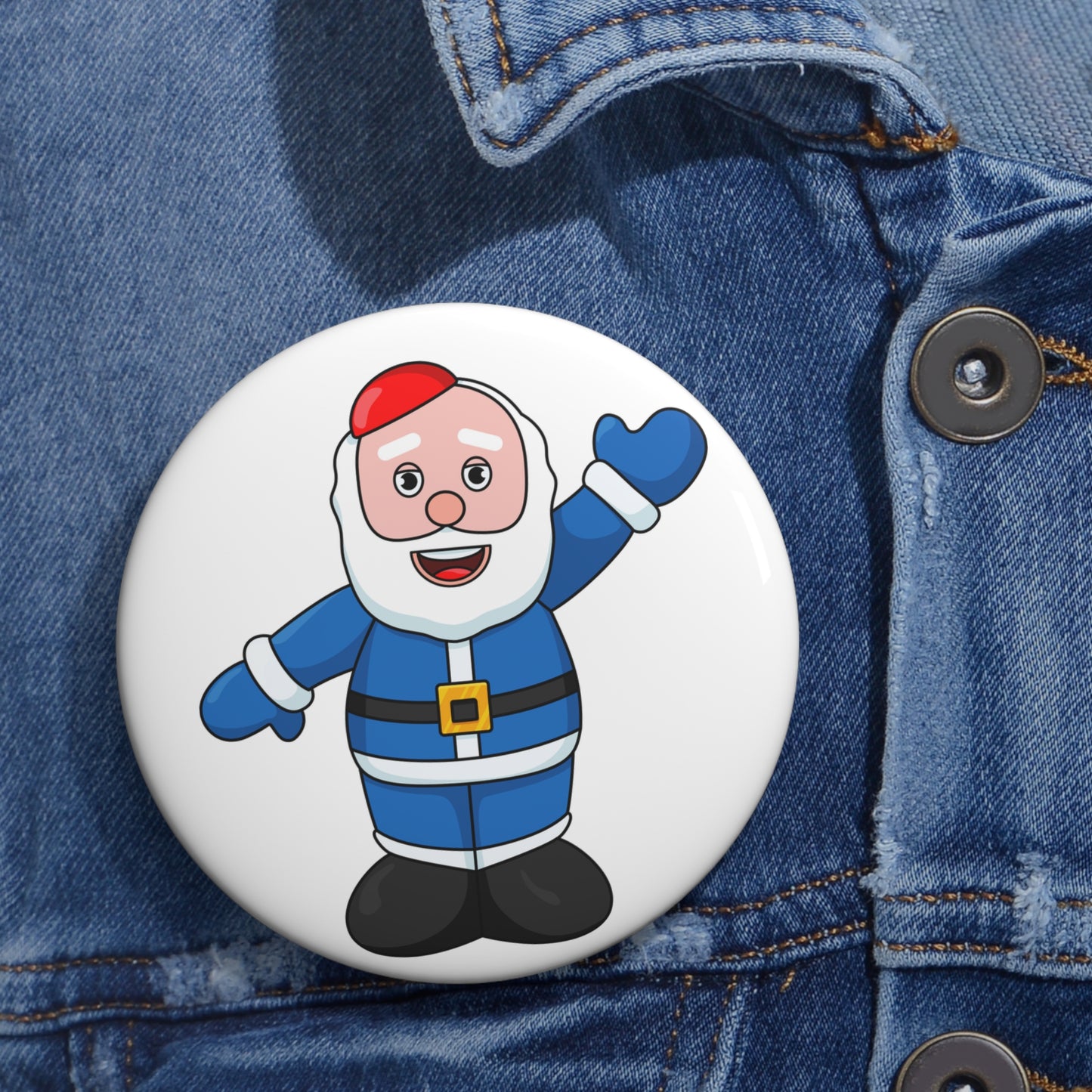 Hanukkah Hank Pin Button