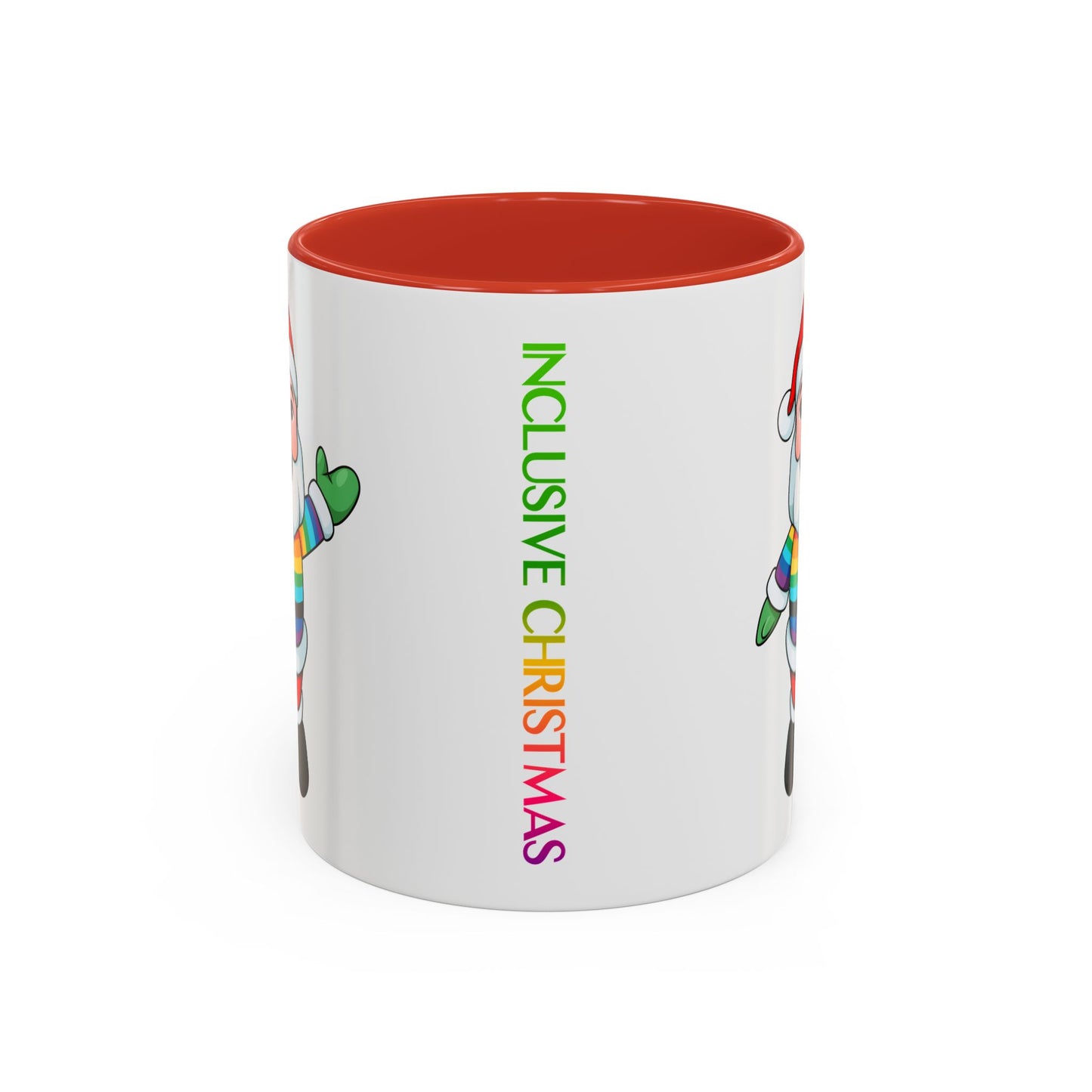 Pride Santa Accent Mug with Logo