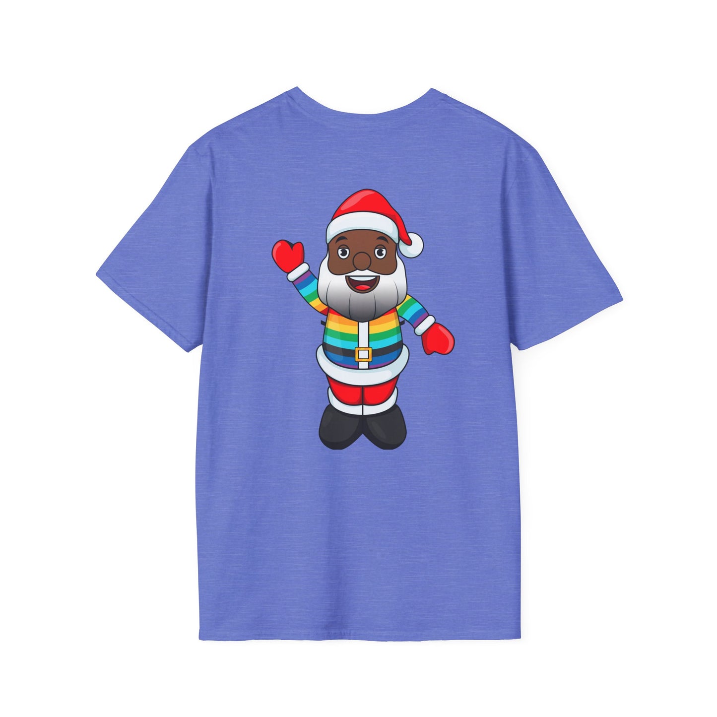 Black Pride Santa Unisex Softstyle T-Shirt