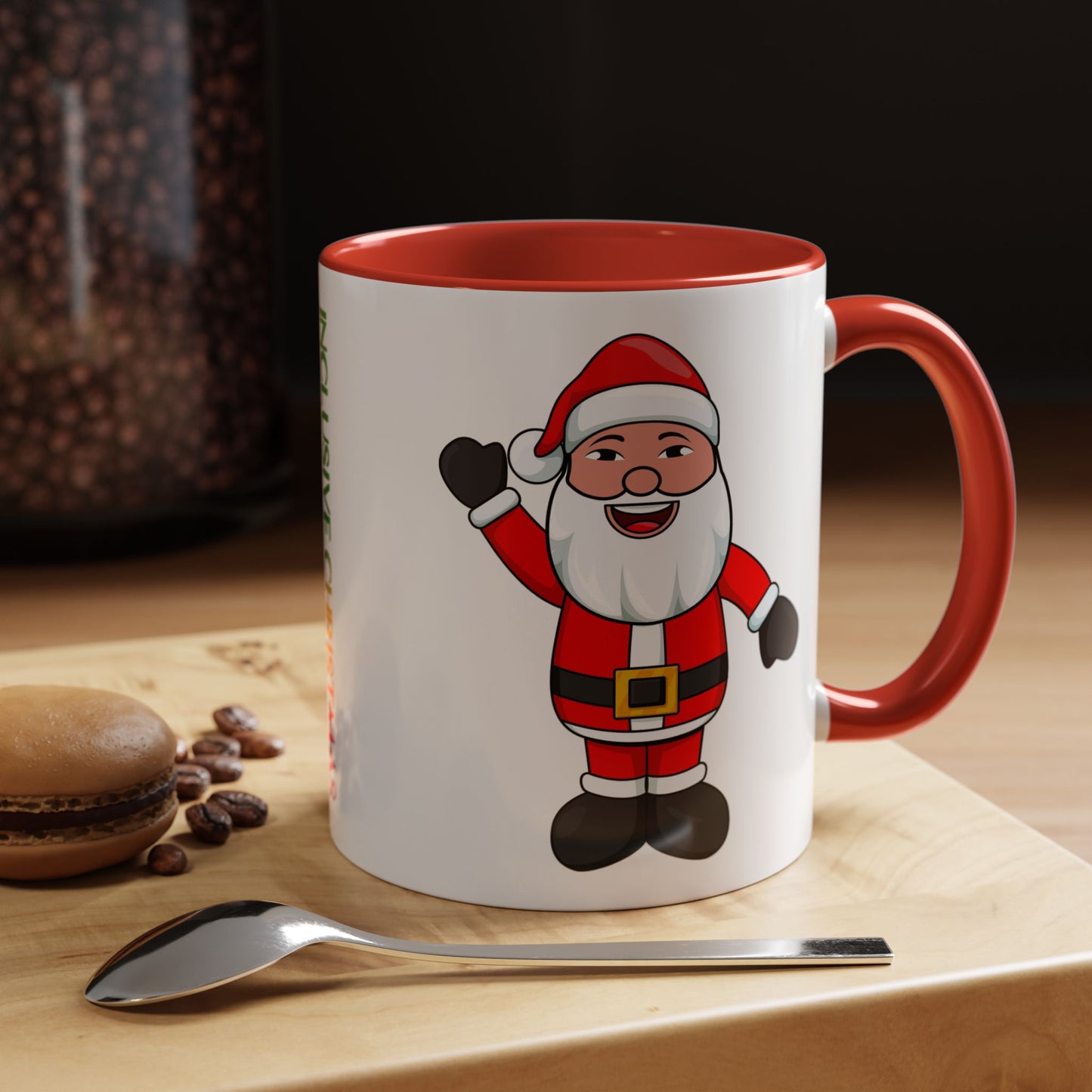 Asian Santa Accent Mug with Logo