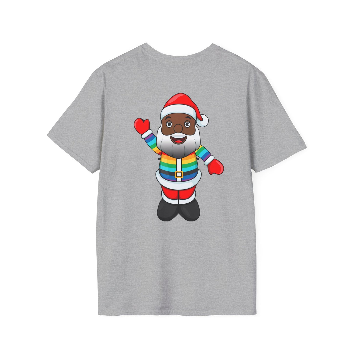 Black Pride Santa Unisex Softstyle T-Shirt