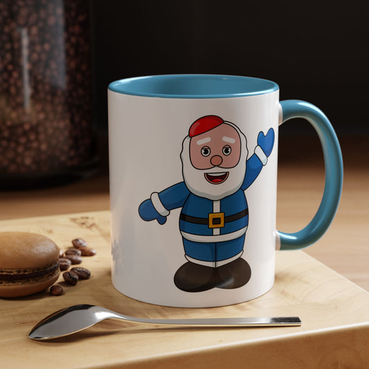 Hanukkah Hank Accent Mug with Logo