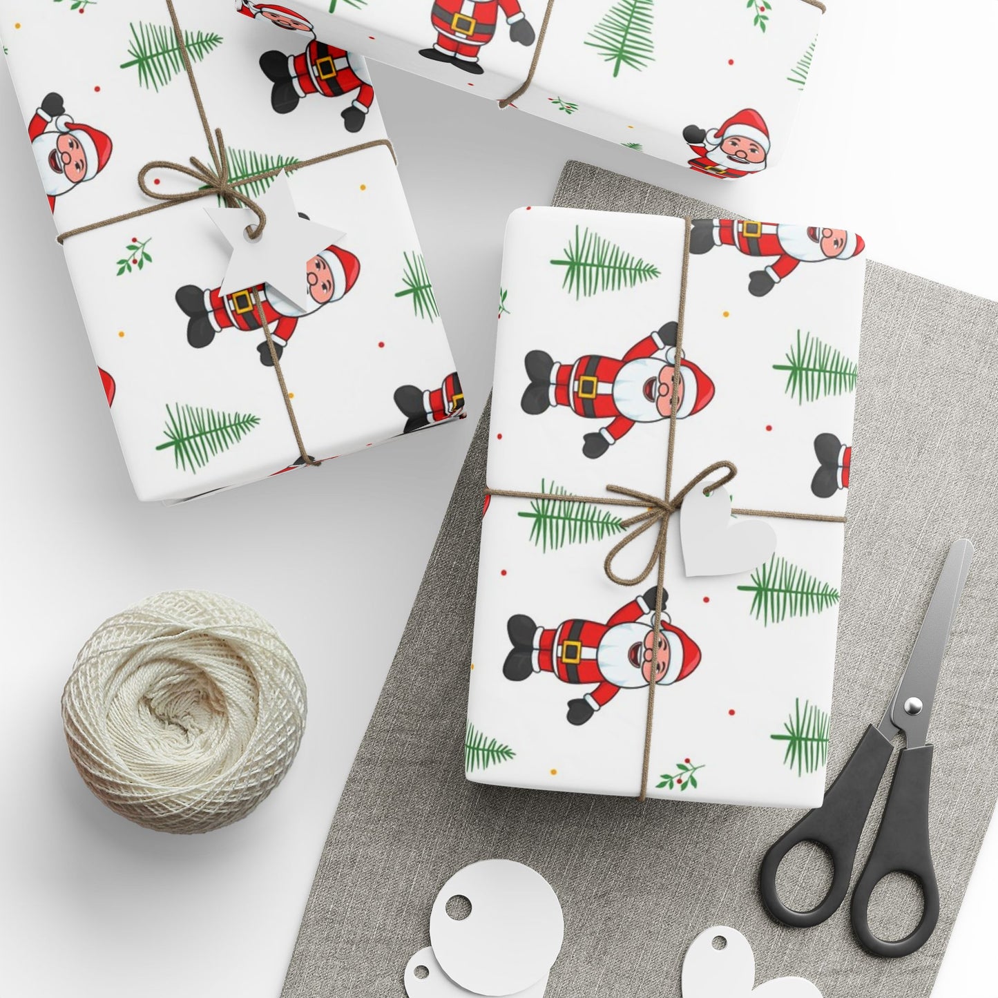 Asian Santa Holiday Gift Wrap