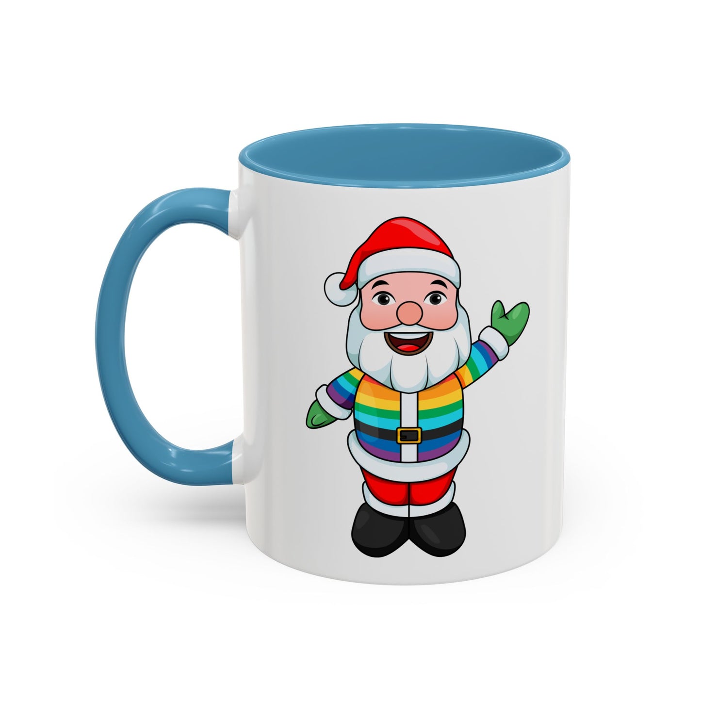 Pride Santa Accent Mug with Logo