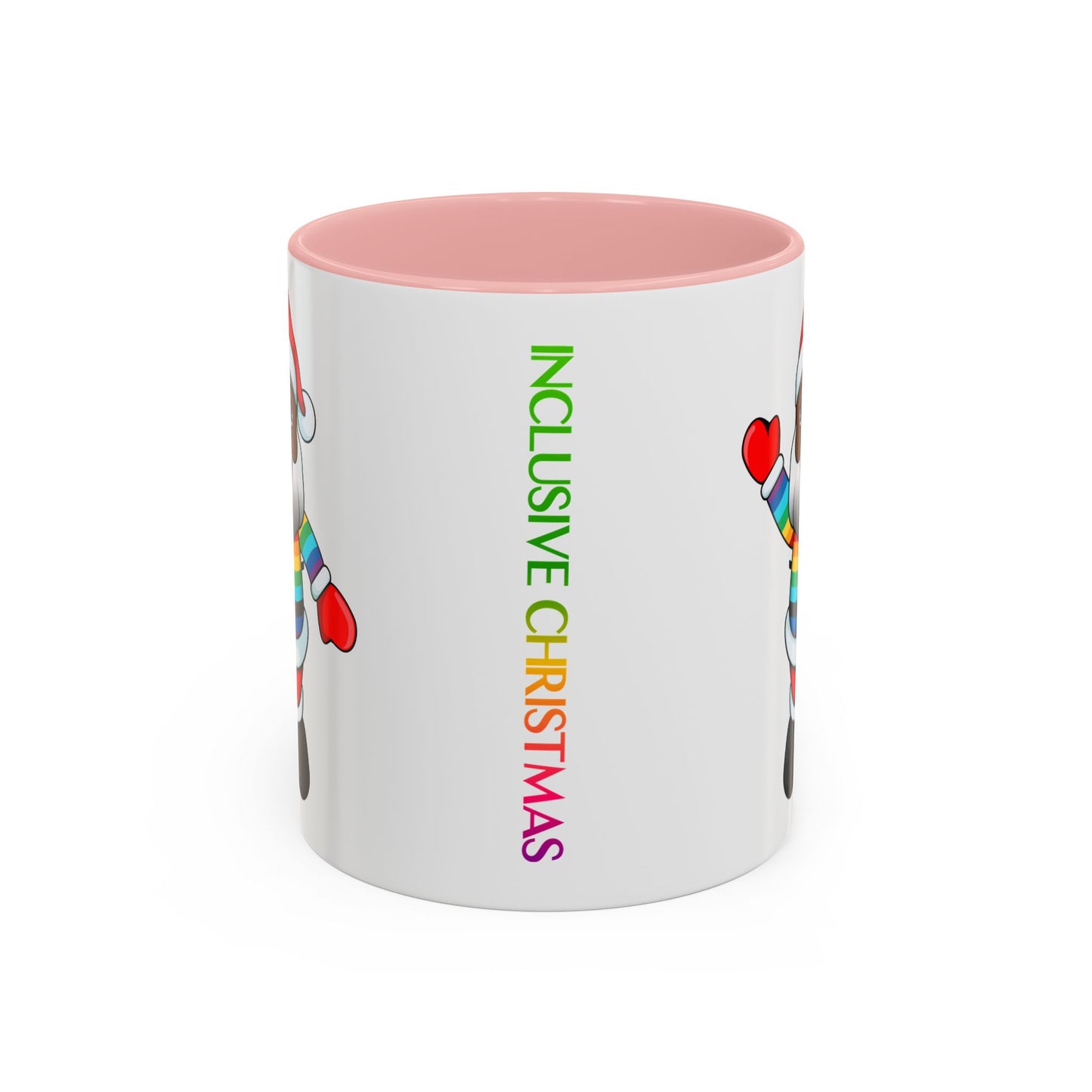 Black Pride Santa Accent Mug with Logo