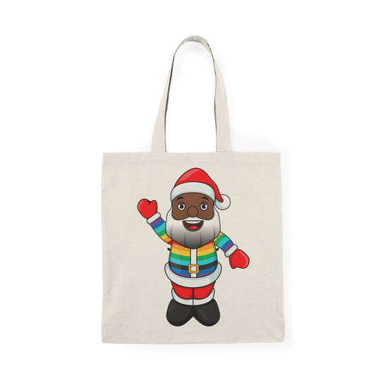Black Pride Santa Natural Tote Bag
