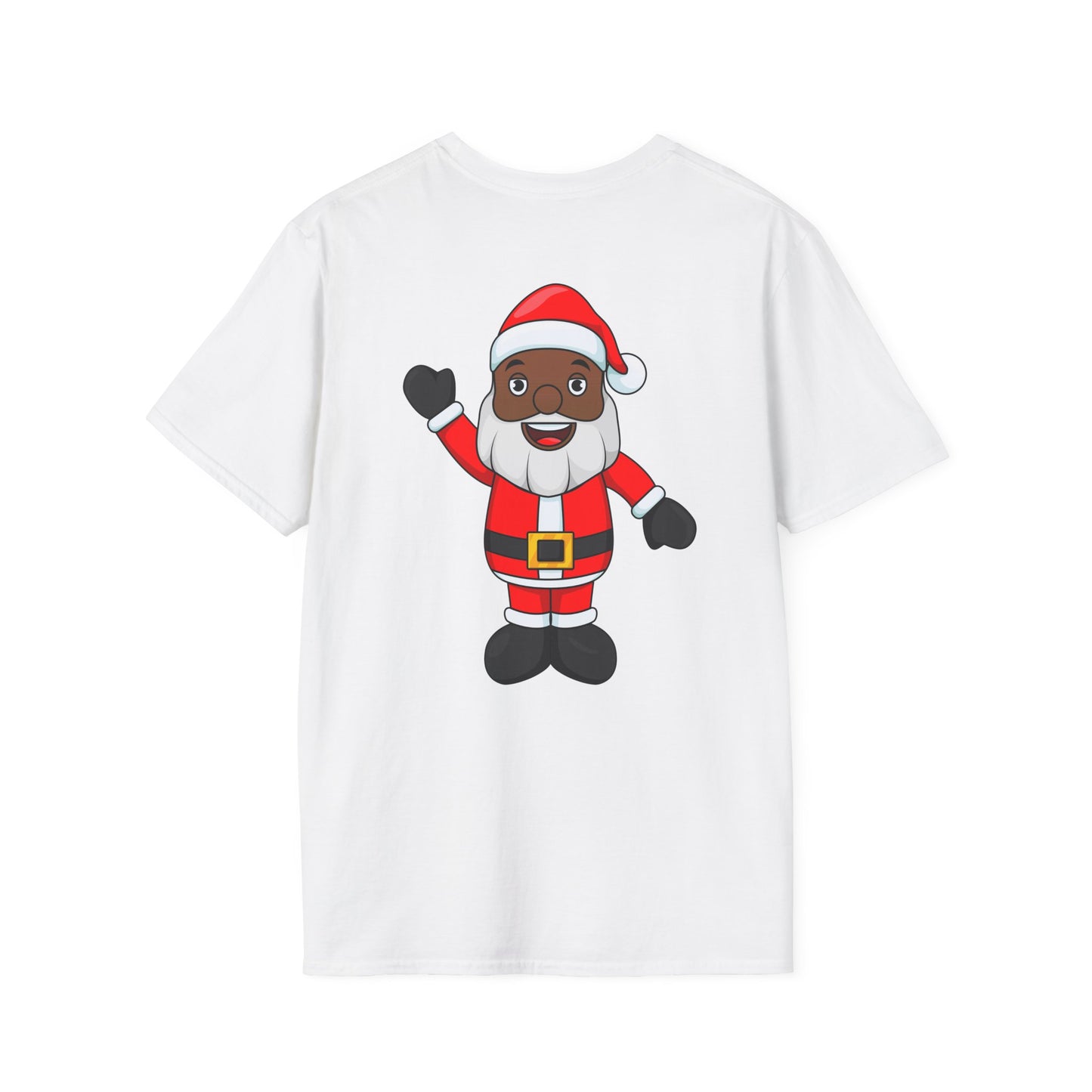 Black Santa Unisex Softstyle T-Shirt