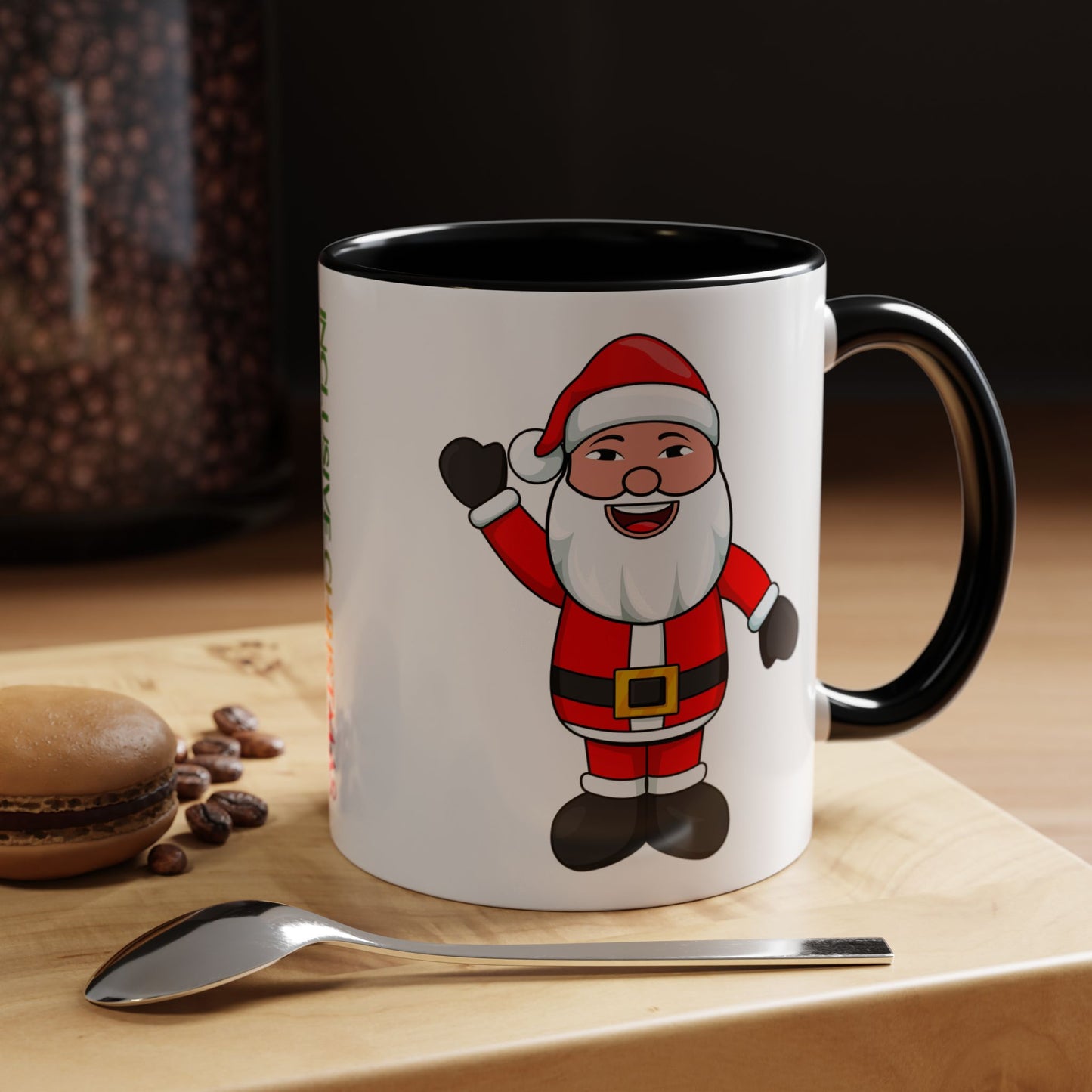 Asian Santa Accent Mug with Logo