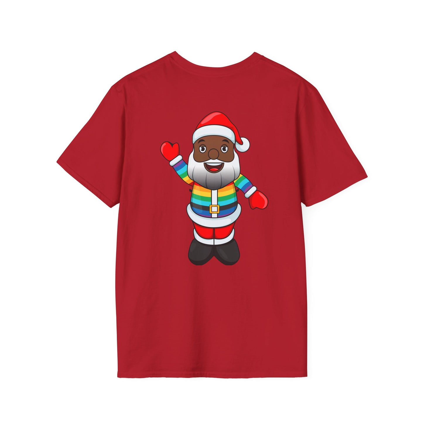 Black Pride Santa Unisex Softstyle T-Shirt