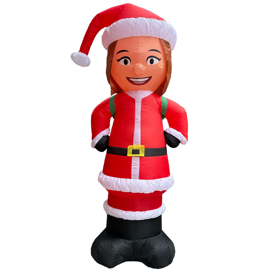 Female Santa ("Sandra Claus") - 6 ft. Inflatable