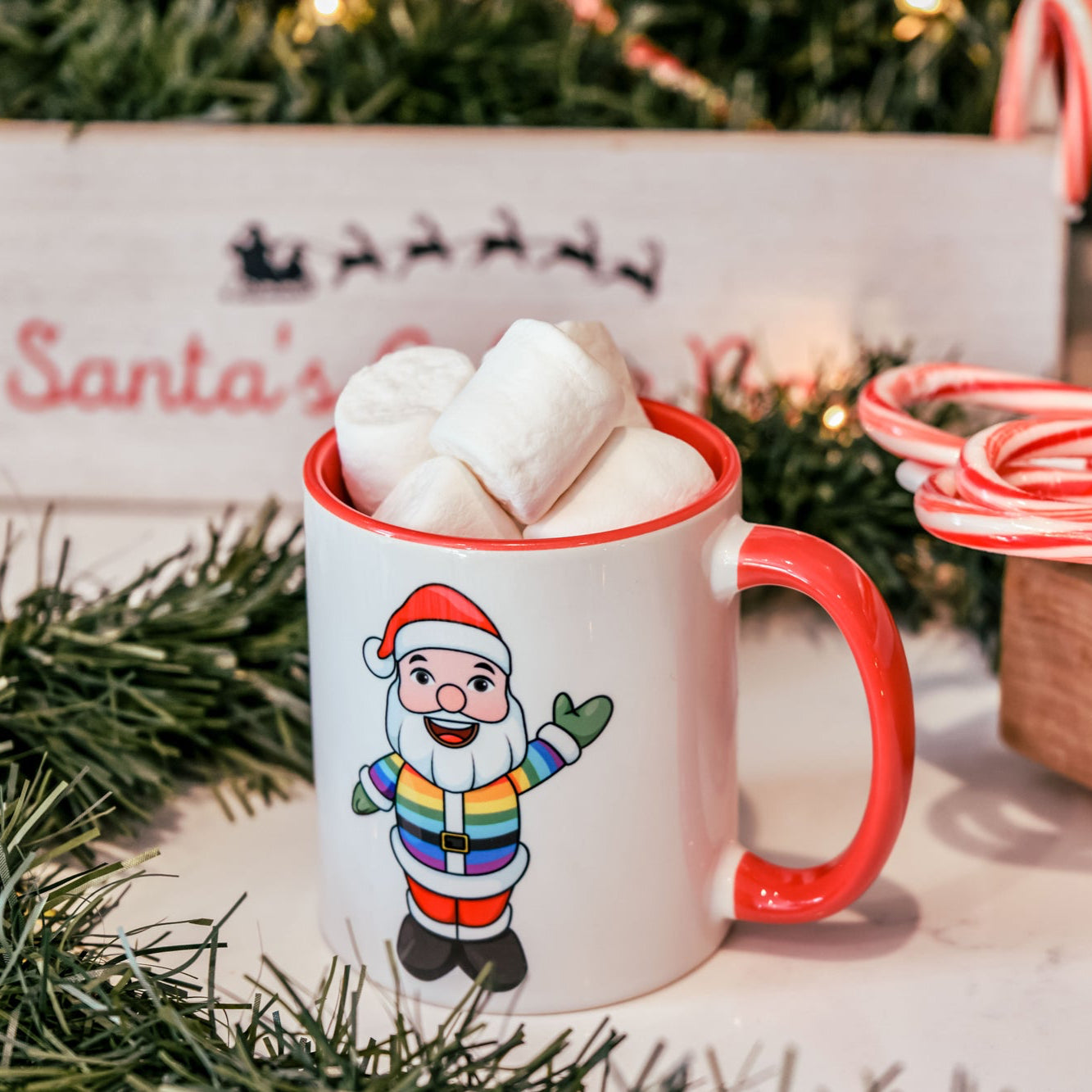 Pride Santa Accent Mug